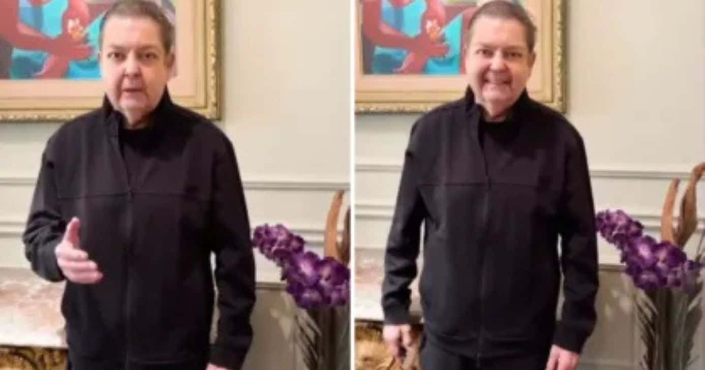 Faustão fez rara aparição no SBT (Foto: Reprodução/ Internet)