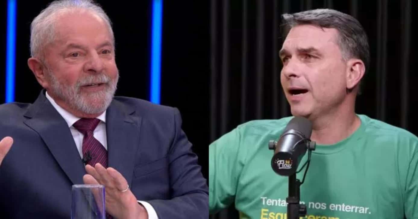 Lula e Flávio Bolsonaro (Foto: Reprodução/ Internet)