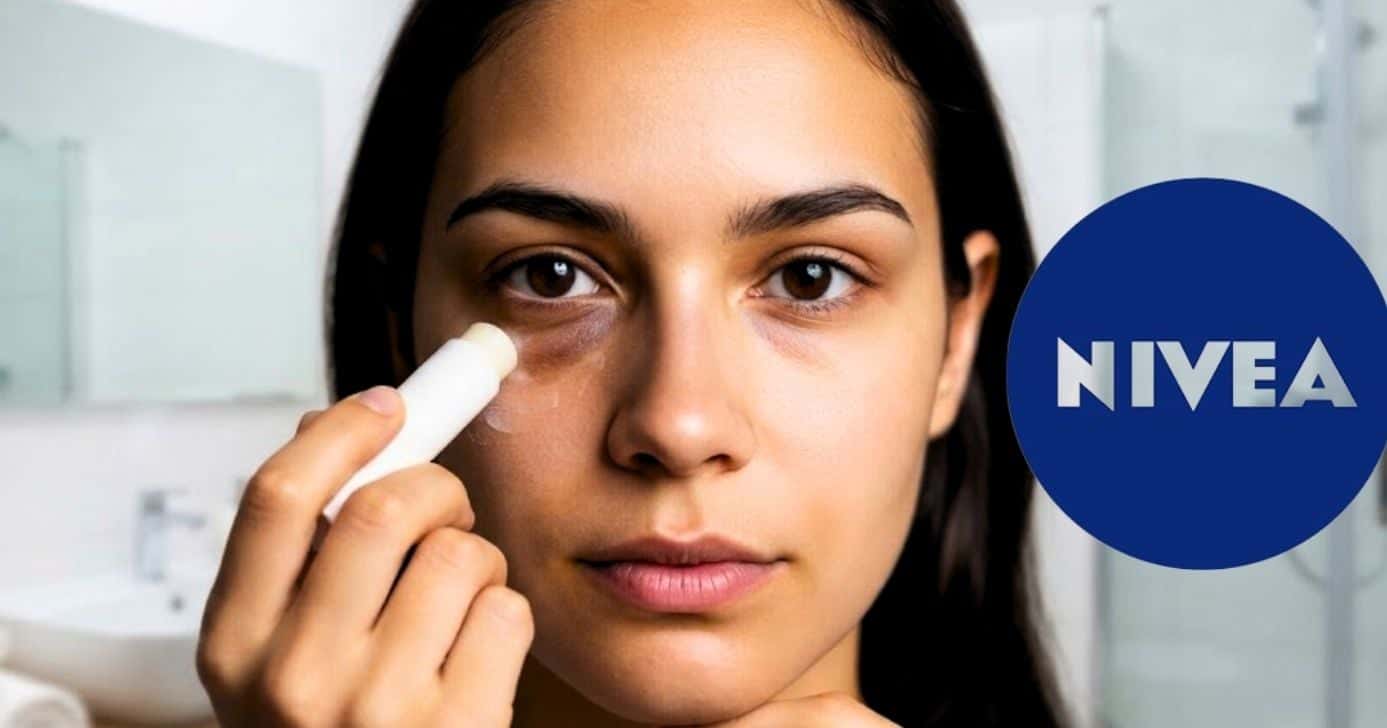 Veja como eliminar olheiras com esse produtinho da Nivea (Foto Reproduções/Montagem/TV Foco/Lennita/Nivea/Canva)
