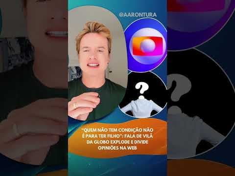 Pobre proibido de ter filho? Fala na #Globo viraliza!