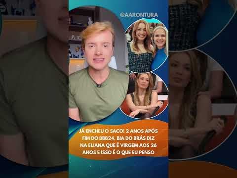 Já encheu o saco! 2 anos após fim do BBB24, Bia do Brás diz na Eliana que é virgem aos 26 