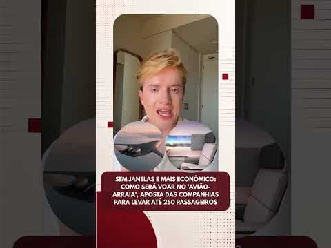 Sem janelas e mais econômico: como será voar no 'avião-arraia', aposta para até 250 passageiros