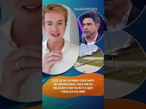 Zezé se dá jatinho de aniversário, mas rompimento com o filho é o que choca