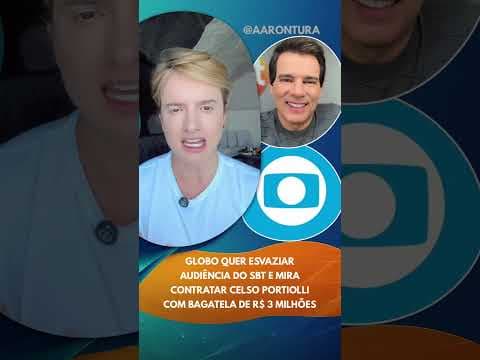 Globo quer esvaziar audiência do SBT e mira contratar Celso Portiolli com bagatela de R$ 3 milhões