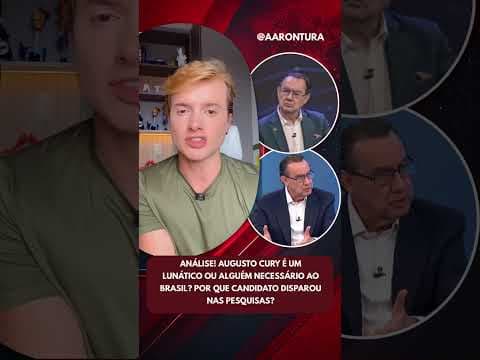 Análise! Augusto Cury é um lunático ou alguém necessário ao Brasil? Por que candidato disp