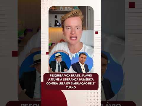 Pesquisa Vox Brasil: Flávio assume a liderança numérica contra Lula em simulação de 2º tur