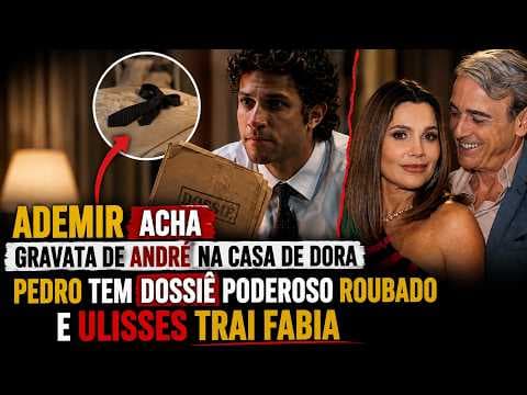 Ademir acha gravata de André na casa de Dora, Pedro tem dossiê poderoso roubado e Ulisses trai Fabia