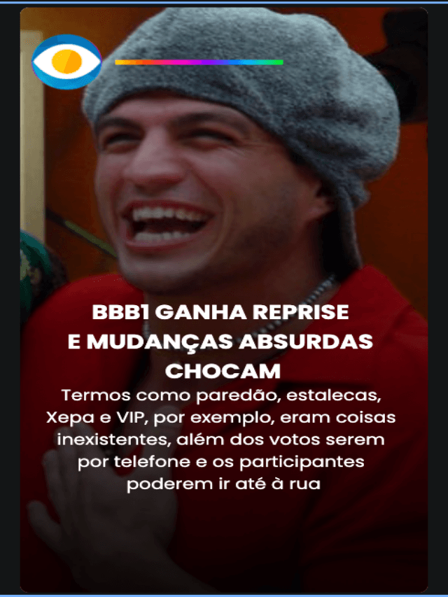 BBB1 sem paredões e votos online; veja como era