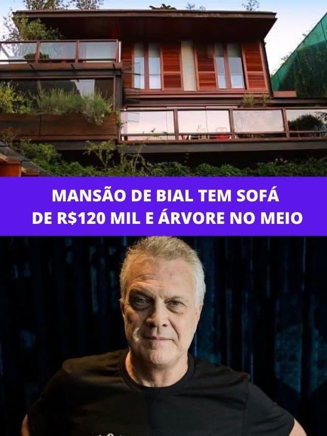 Mansão de Bial tem sofá de R$120 mil