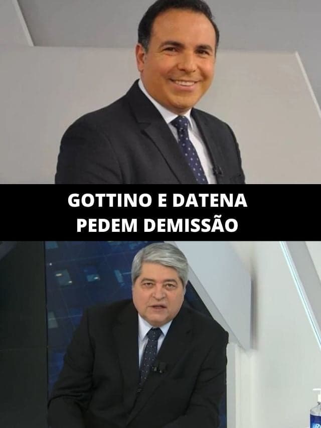 Gottino e Datena pedem demissão e fazem troca de emissoras