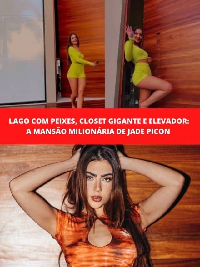 Lago, Closet gigante e elevador: A mansão milionária de Jade Picon