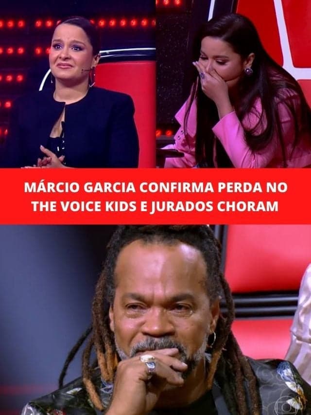 Márcio Garcia confirma perda no The Voice Kids e jurados choram