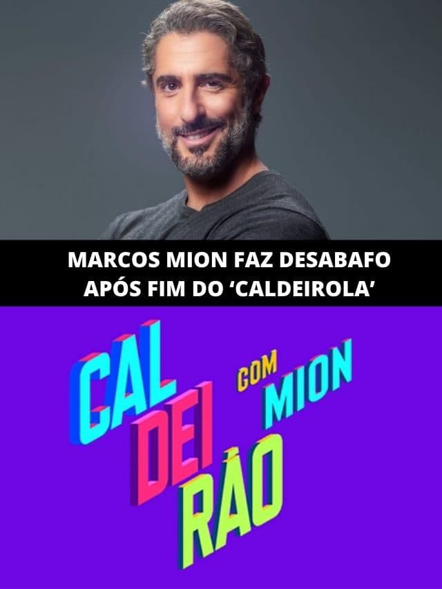 Marcos Mion desabafa com última gravação do Caldeirola: “Cair a ficha”