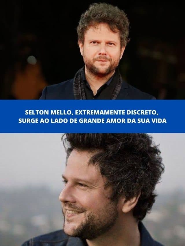 Selton Mello, extremamente discreto, surge ao lado de amor da sua vida