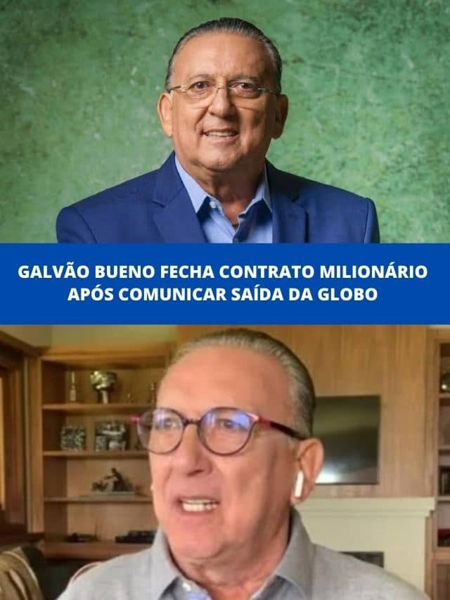 Galvão Bueno fecha contrato milionário após comunicar saída da Globo