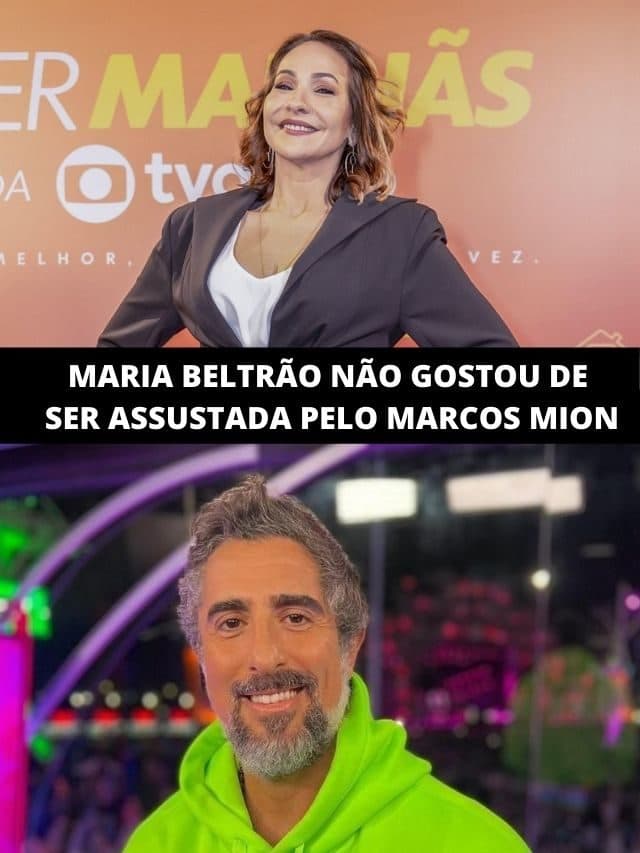Maria Beltrão se assusta com Mion e ameaça deixar estúdio: Vou embora