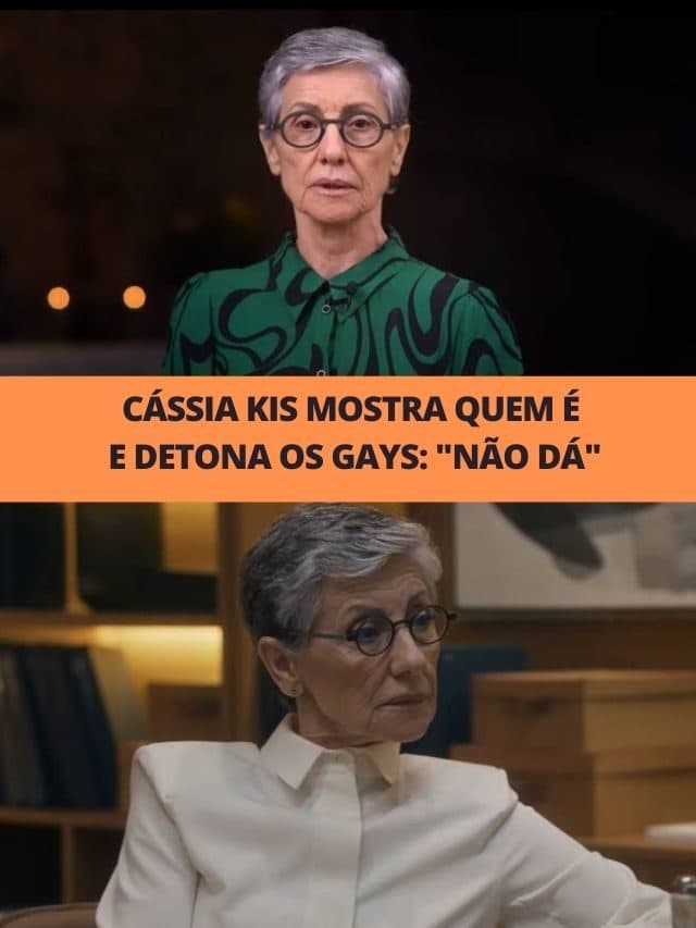 Cássia Kis mostra quem é e detona os gays: “Não dá”