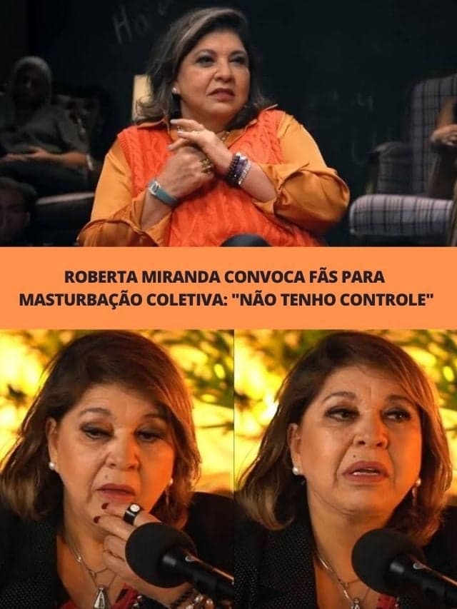 Roberta Miranda convoca fãs para masturbação coletiva
