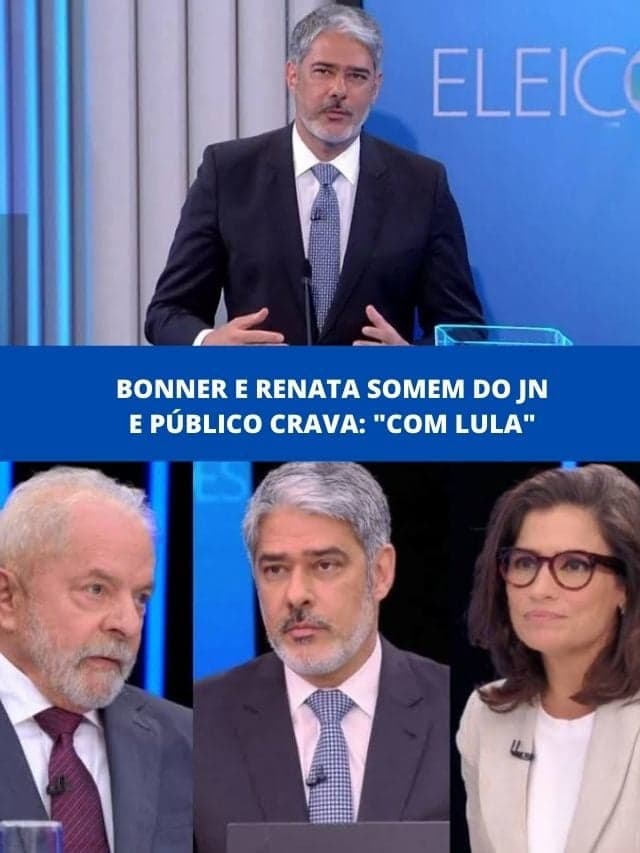 Bonner e Renata somem do JN e público crava: “Com Lula”