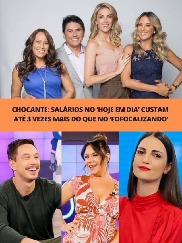 Salários no Hoje em Dia custam  3 vezes mais do que no Fofocalizando