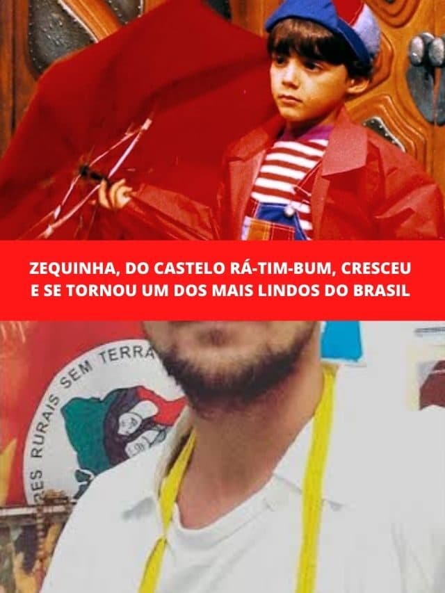 Zequinha, do Castelo Rá-Tim-Bum, cresceu e hoje é o mais lindo do país