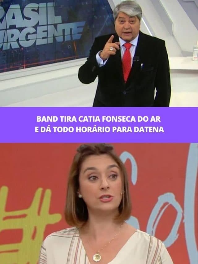 Band tira Catia Fonseca do ar e dá todo horário para Datena