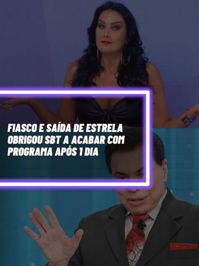Fiasco e saída de estrela obrigou SBT a acabar com programa após 1 dia