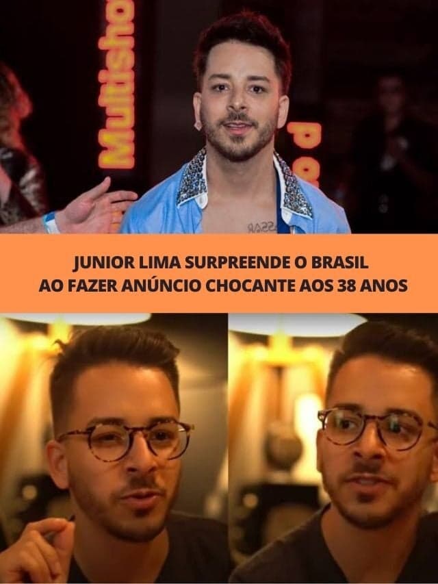 Junior Lima surpreende o Brasil ao fazer anúncio chocante aos 38 anos