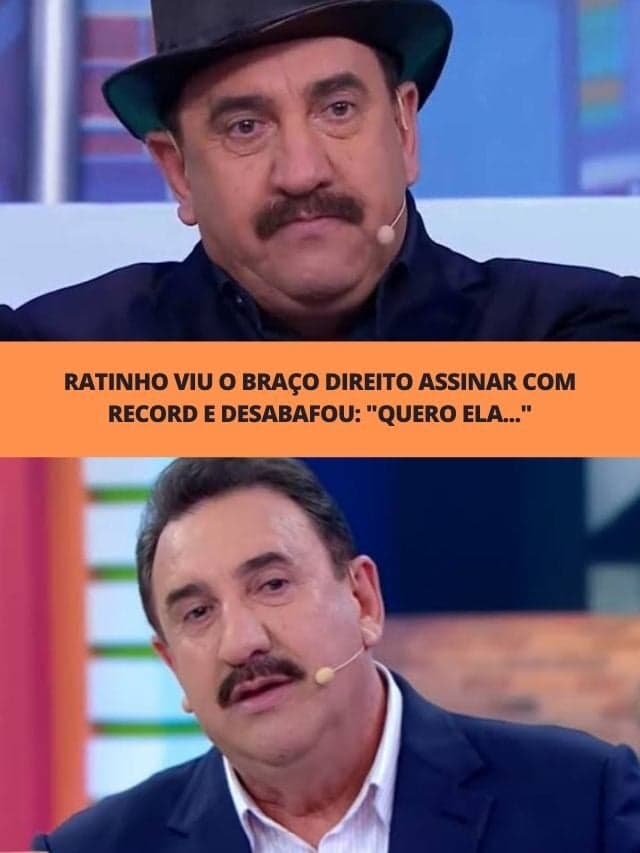 Ratinho viu  braço direito assinar com a Record e fez desabafo