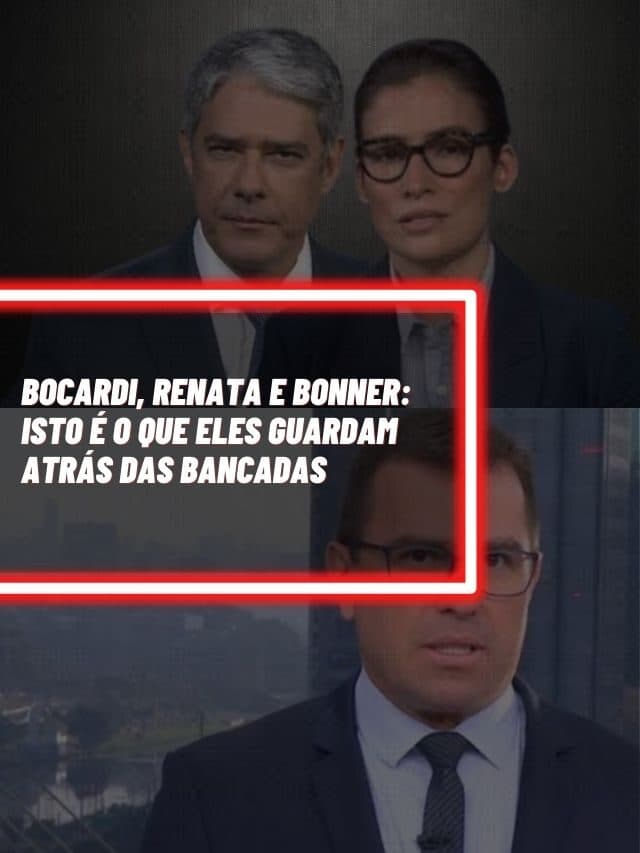 Bocardi, Renata e Bonner: Isto é o que eles guardam atrás das bancadas