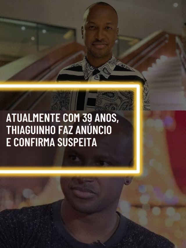 Atualmente com 39 anos, Thiaguinho faz anúncio e confirma suspeita
