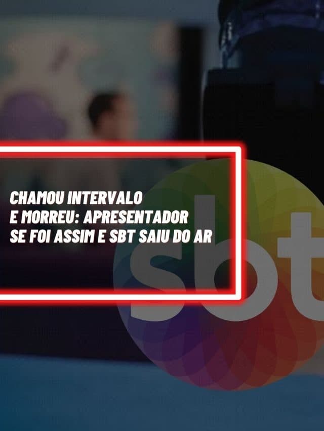 Chamou intervalo e morreu: Apresentador se foi assim e SBT saiu do ar