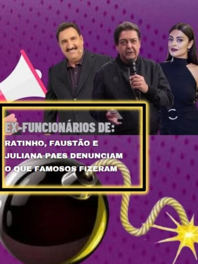 Ex-funcionários de Ratinho, Faustão e Paes denunciam o que fizeram