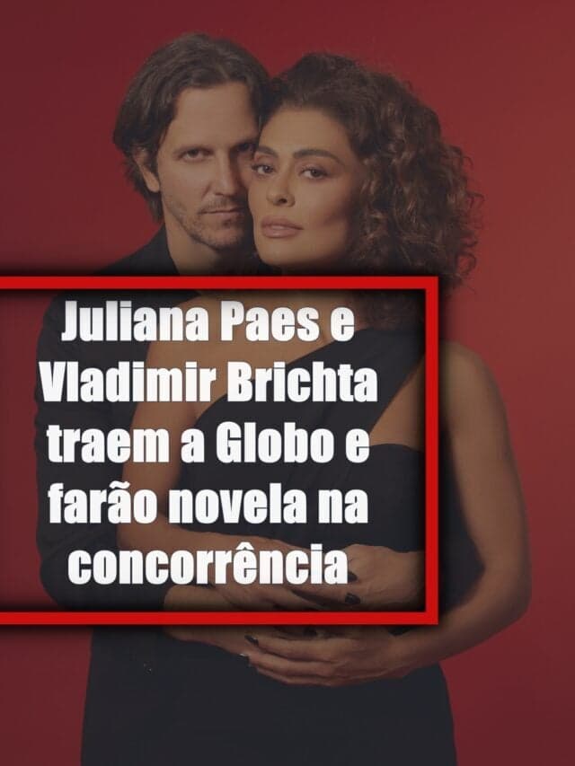 Juliana Paes e Vladimir Brichta traem a Globo e farão novela na concorrência