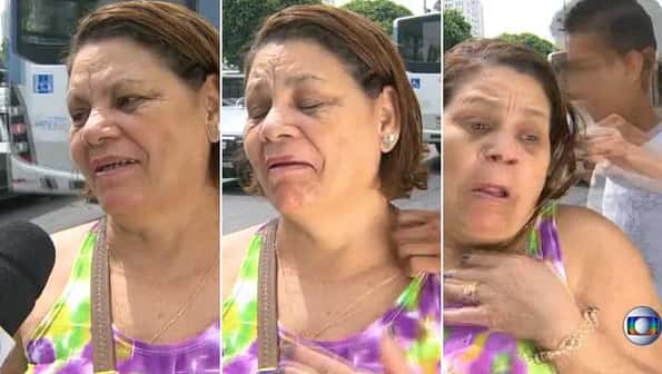 Mulher é assaltada em frente as câmeras do RJTV