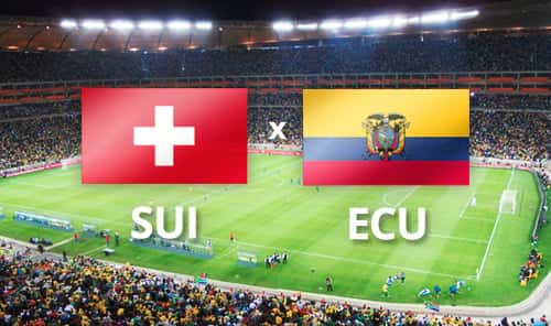 Suíça e Equador se enfrentaram pela Copa do Mundo