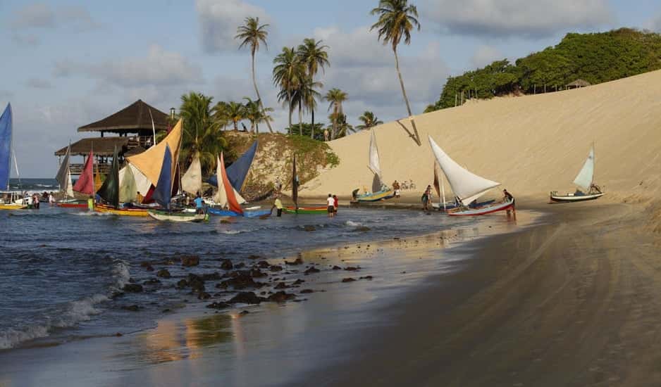 Praia onde "Flor do Caribe" foi ambientada