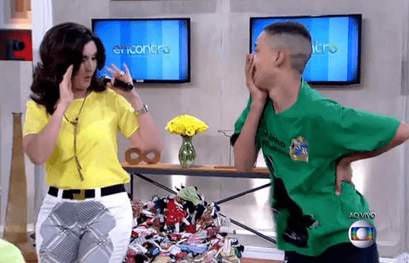 Fátima dança funk em seu programa (Foto divulgação)
