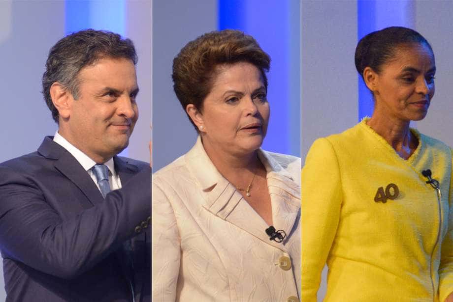 Os principais candidatos foram protagonistas do debate (Foto: Globo/Divulgação)