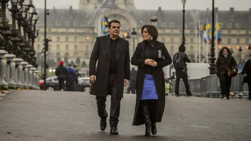 Gloria Pires e Cássio Gabus Mendes gravaram em Paris (Foto: Divulgação)