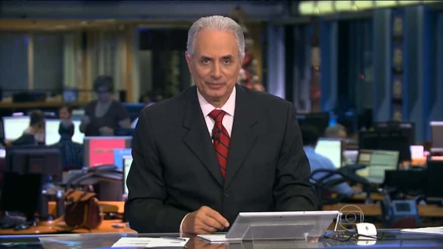 William Waack comanda o "Jornal da Globo" (Foto:Divulgação)