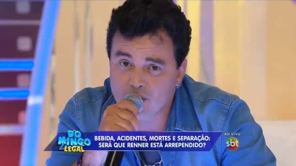Cantor Renner participou do programa (Foto: Reprodução / SBT)