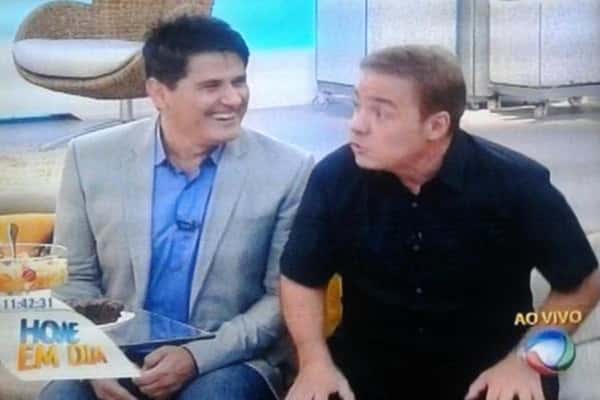 Gugu esteve no "Hoje em Dia" (Foto: Reprodução)