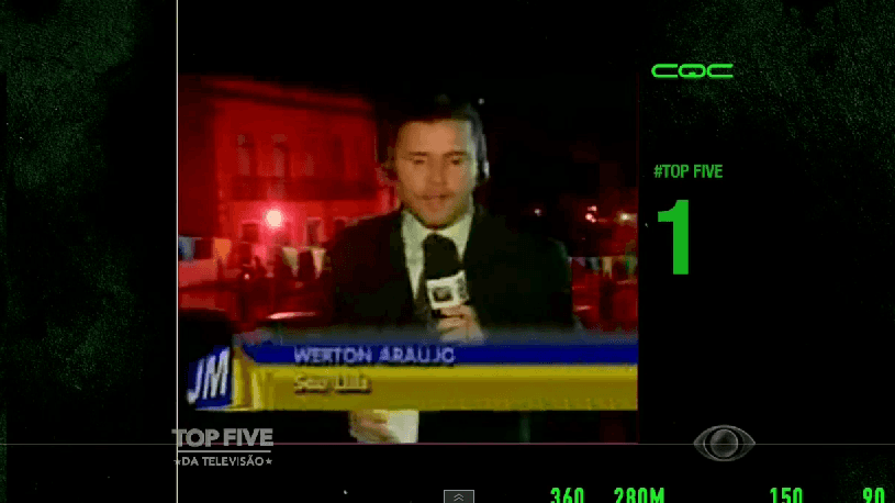 O programa mostrou uma gafe bem antiga (Foto: Reprodução)
