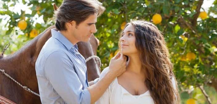 Maricruz e Otávio, o casal de protagonistas da novela (Foto: SBT / Divulgação)