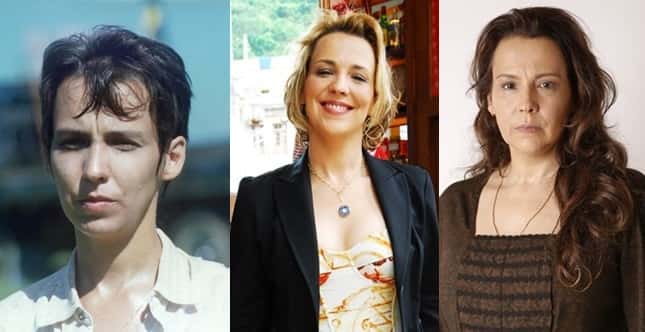 Ana Beatriz Nogueira em "O Rei do Gado", "Caminho das Índias" e "Além do Tempo" (Fotos: Globo/ CEDOC/ João Miguel Jr./ Fabio Rocha/ Montagem)