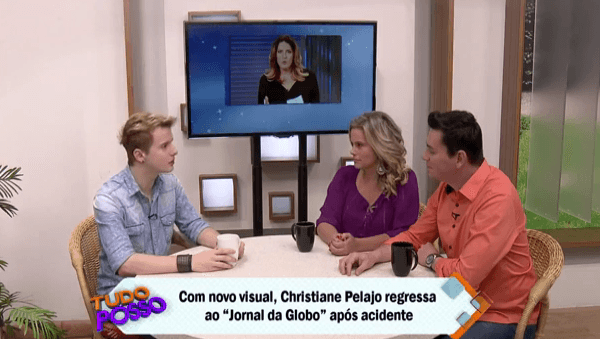 Aaron do TV FOCO no "Tudo Posso" (Foto reprodução)