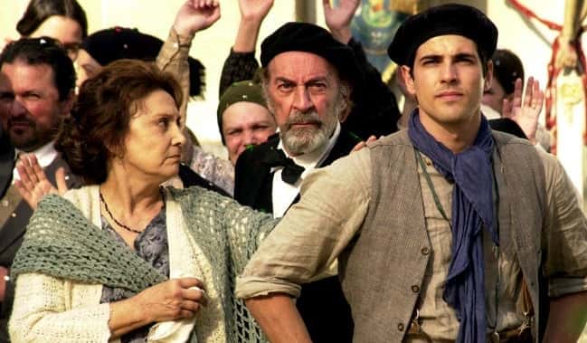 Eva Wilma, Raul Cortez e Reynaldo Gianecchini em "Esperança" (Foto: TV Globo/ Memória Globo)