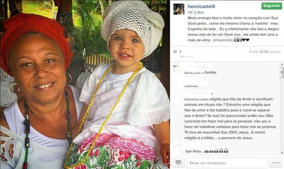 Foto postada por Henri que causou revolta da ex (Foto:Reprodução)