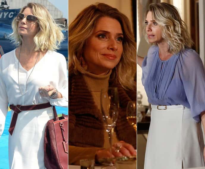 Os looks de Soraya em I Love Paraisópolis (Foto: Raphael Dias/Gshow e Zé Paulo Cardeal/TV Globo)